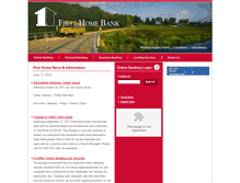 Tablet Screenshot of firsthomesavingsbank.com